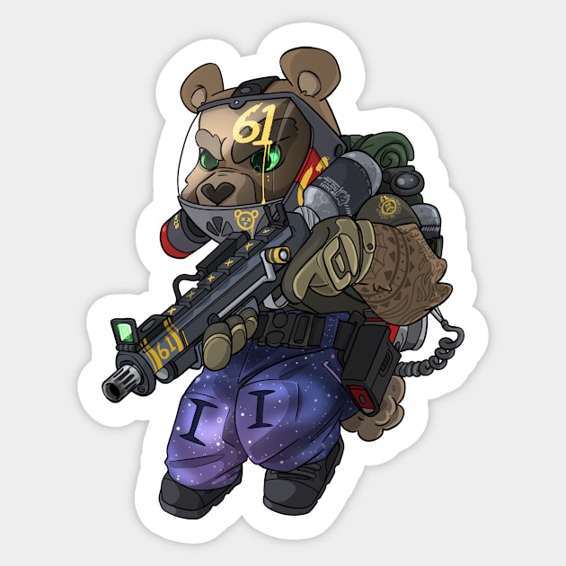 Tactical Teddies ® Hunter Jace Sticker by hiwez